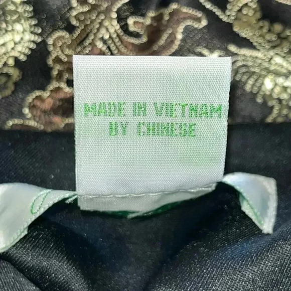 Jade Jade Jade Asian Black Gold Dragon Jacket 100% Rayon Knot Button Large‎ - Picture 5 of 5